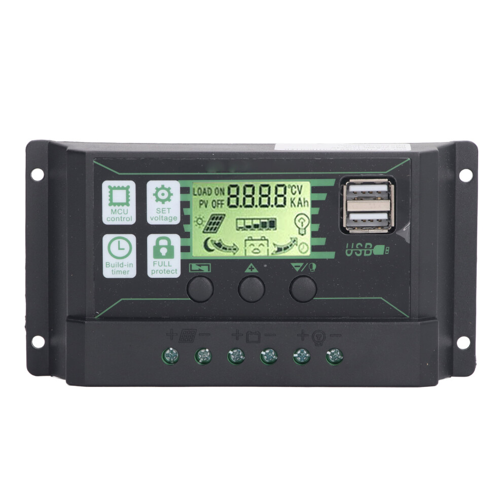 PWM Solar Charge Controller Regulator LCD Display