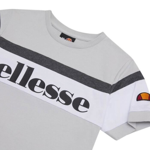 Ellesse Kinder T-Shirt - Ellesse - Strisciaight - Hellgrau - 100% Baumwolle - Kurzarm 2