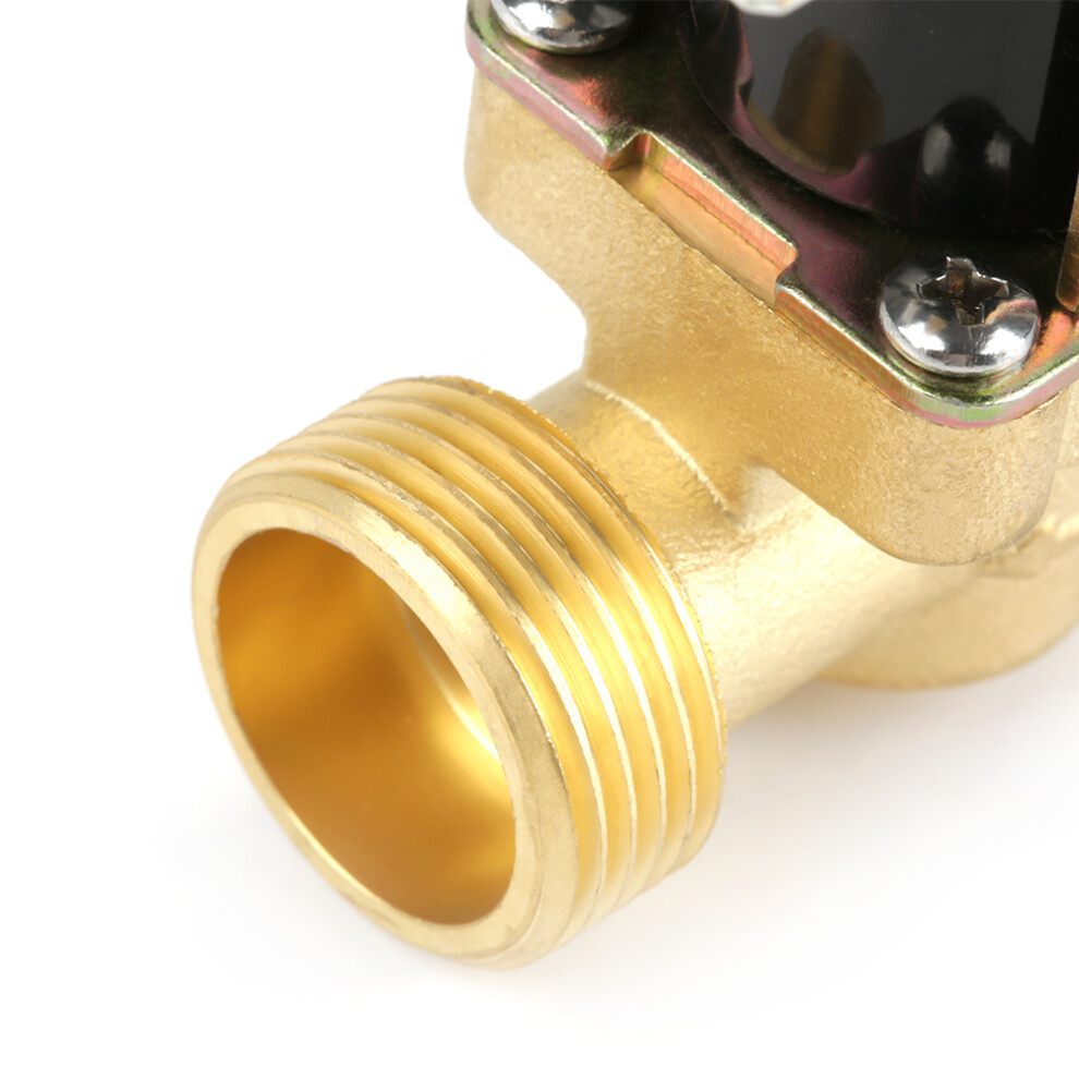 12V Brass G3/4 Normally Closed 2-Way Electric Solenoid Valve 3011341172612