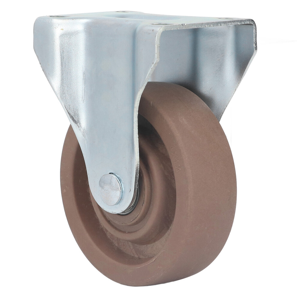 Nylon Caster 4in Fixed Plate Caster Wheel Heat