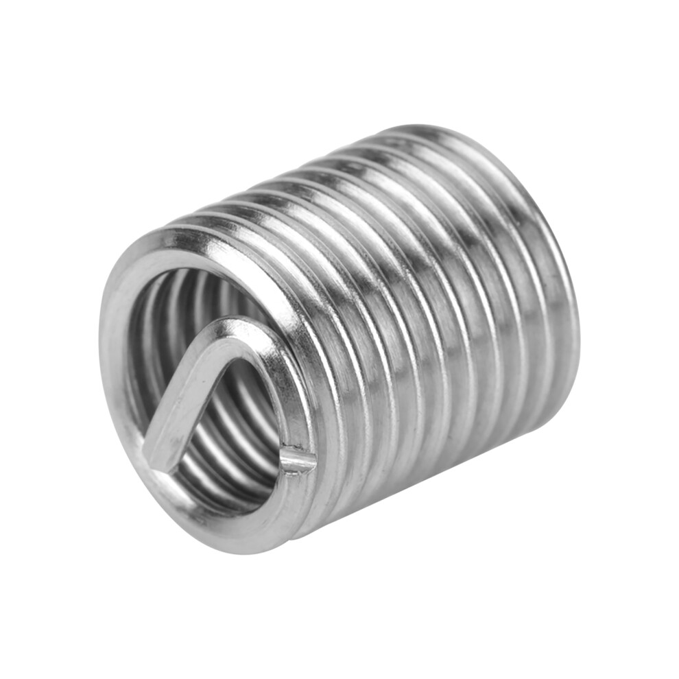 50Pcs Stainless Steel Helical Thread Inserts M8 X 2D For Durable Screw Connections 4371341173552