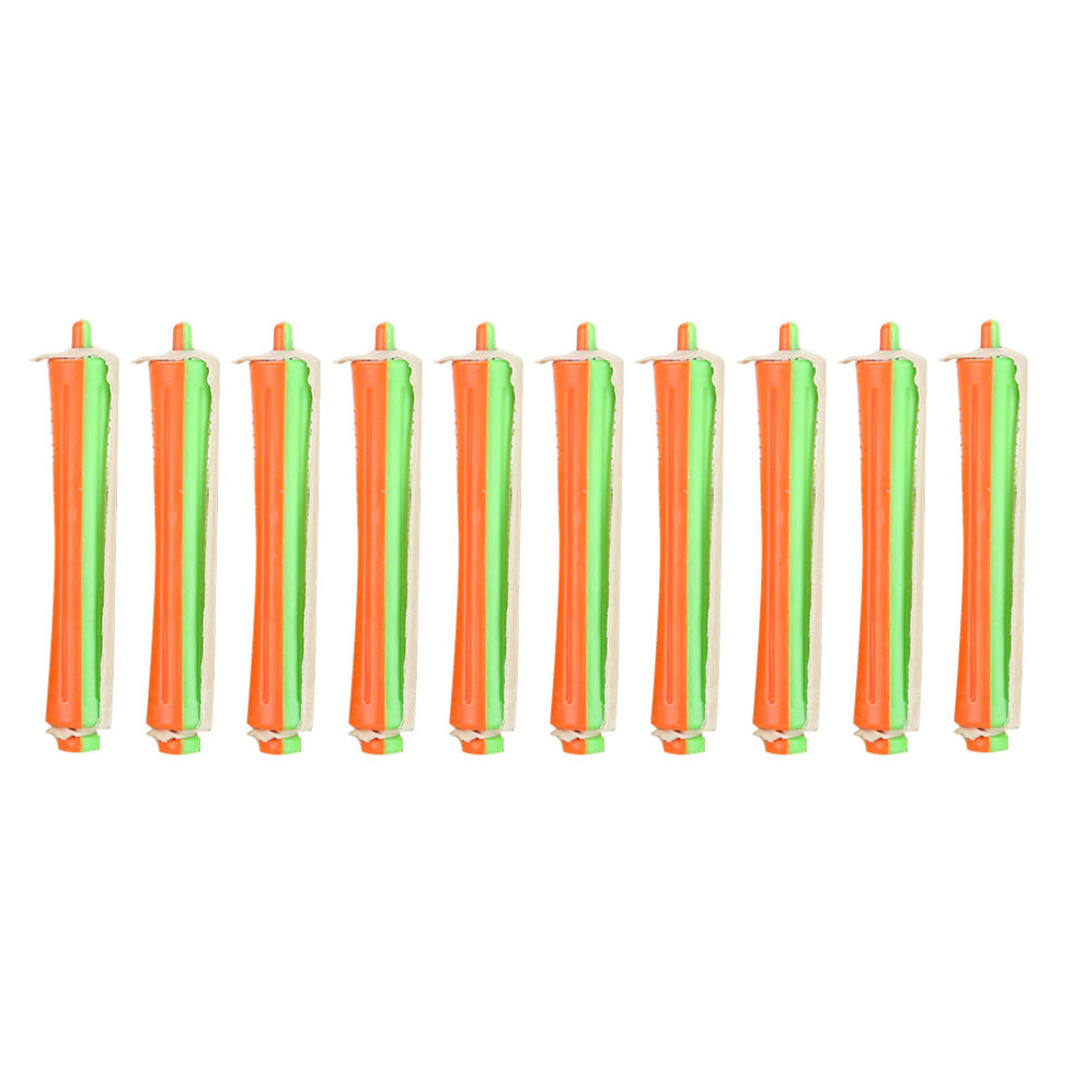 80pcs Hair Rollers Wave Perm Rods 1-8 Sizes Anti-Skid Curlers