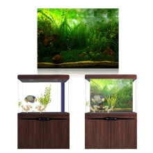 Water Grass Style Aquarium Background Poster PVC 122*50cm Waterproof Decor