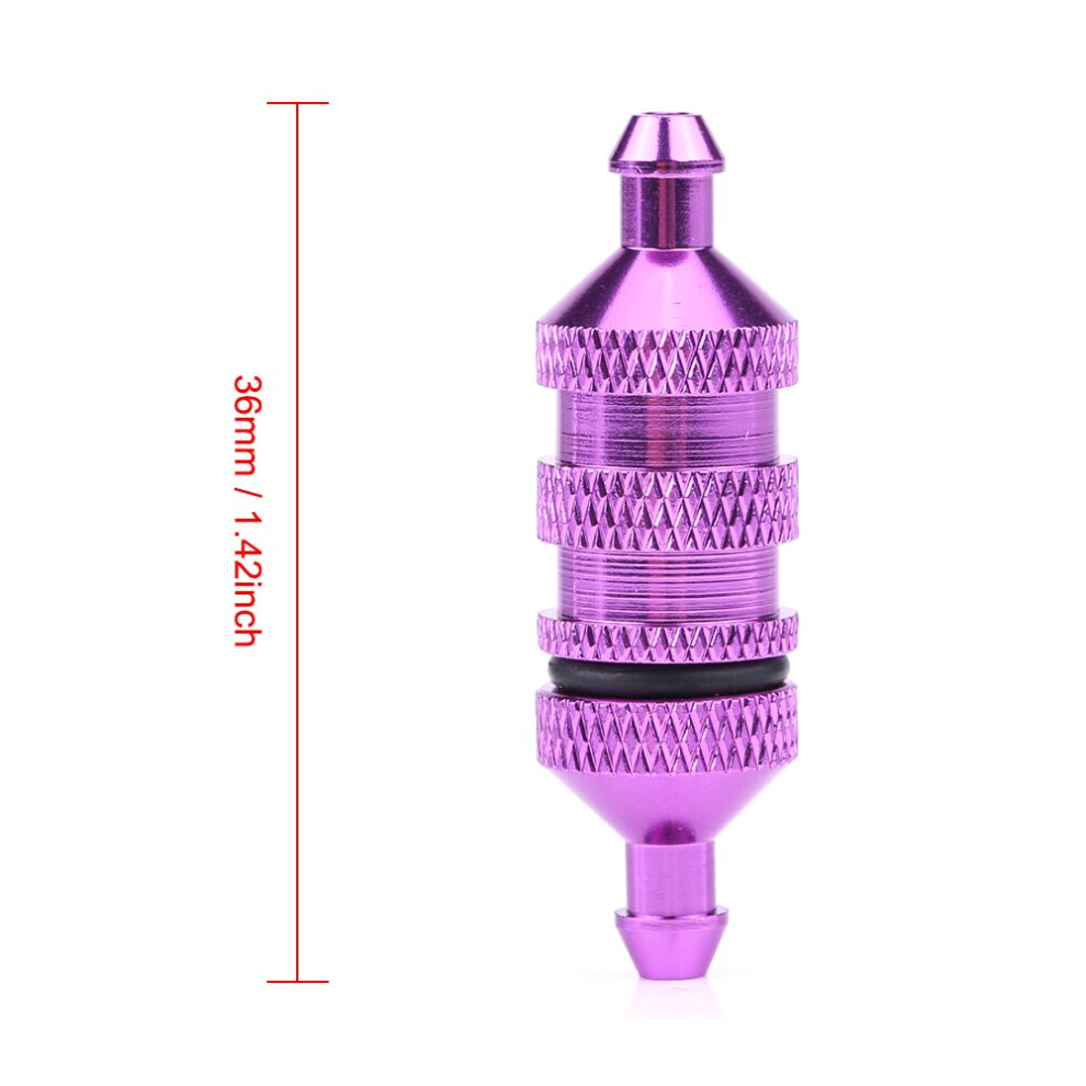 Nitro Fuel Filter 1/8 1/10 Scale RC Car Alloy Aluminum - Purple-image-OPC-PJMDFRB-NEW