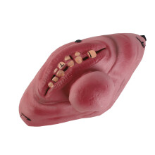 Máscara de payaso de látex para adultos, disfraz para fiesta cómica, máscara de medio rostro, decoración de máscara horrible