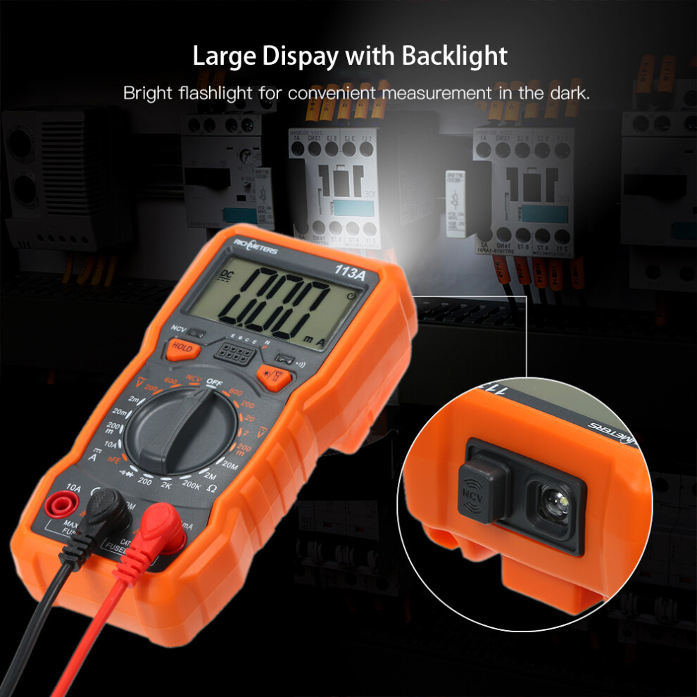 Rm113a Ncv Multimeter: Voltage Resistance Current With Ease 8491341174833
