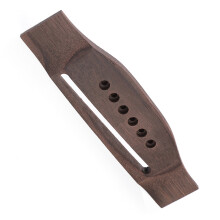 6-String Folk Guitar Repair Kit: Wooden Bridge Saddle Nut with Adjustable Shaft