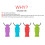 Sensory Chew Necklaces for Kids Silicone Teether 4pcs 6.8cm 4