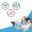 Sensory Chew Necklaces for Kids Silicone Teether 4pcs 6.8cm 15