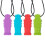 Sensory Chew Necklaces for Kids Silicone Teether 4pcs 6.8cm 2