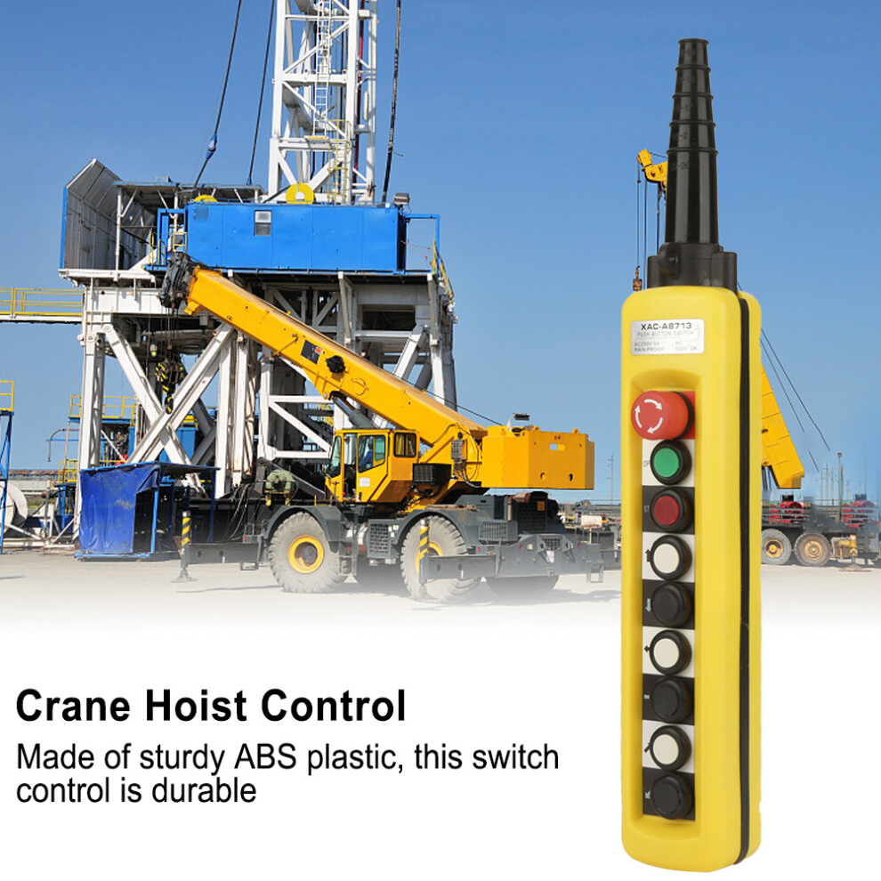 Durable Abs Crane Hoist Lift Controller With Emergency Stop Button 9311341175922
