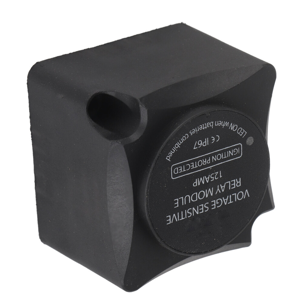 125A Dual Battery Isolator Vsr, 7X7x6cm, Ip67 Black 9421341176536