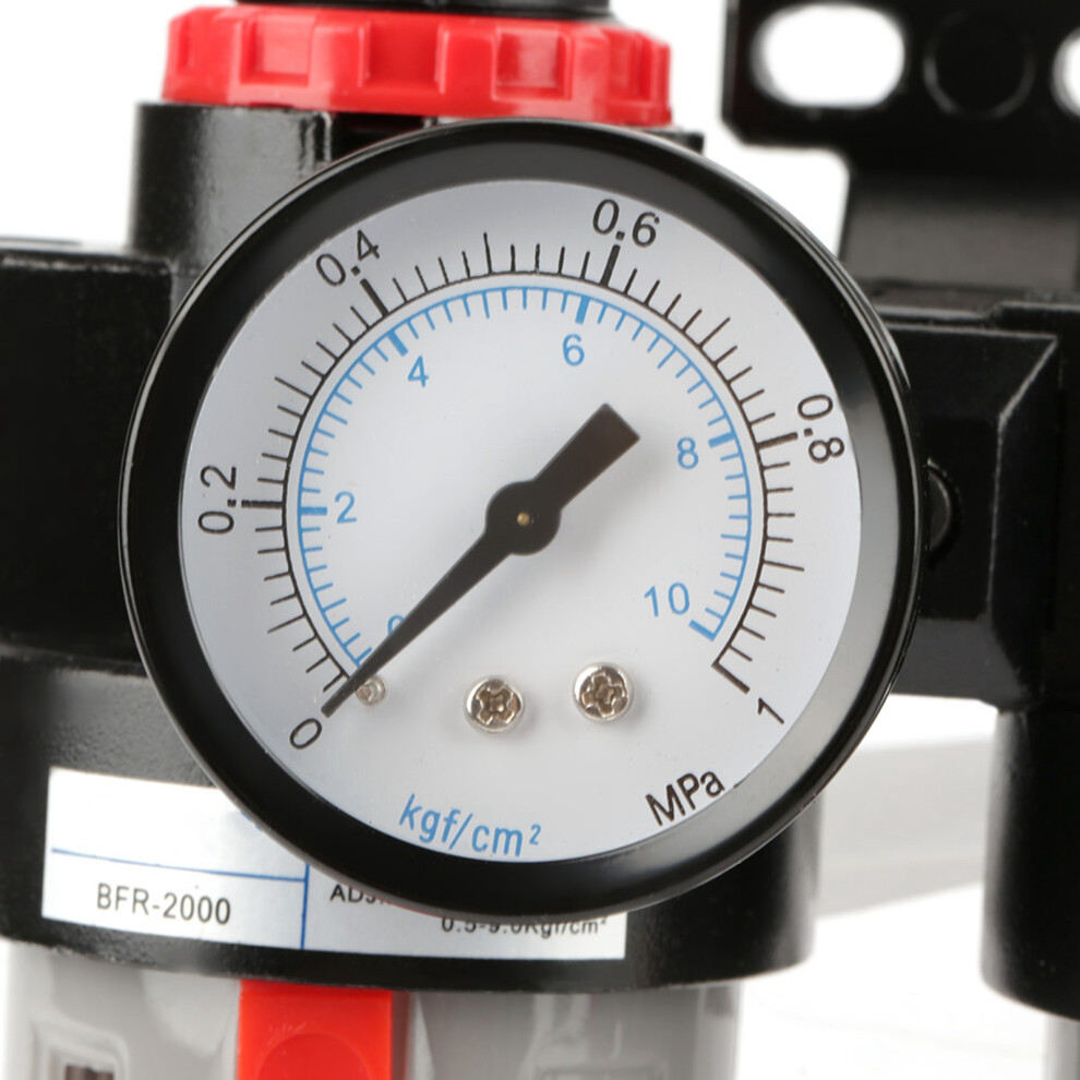 G1/4" Compressor Filter Gauge Oil Water Trap Regulator Kit