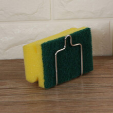 Silberner Schwammhalter, Saugnapf, 7,4 x 6 cm, 36 g