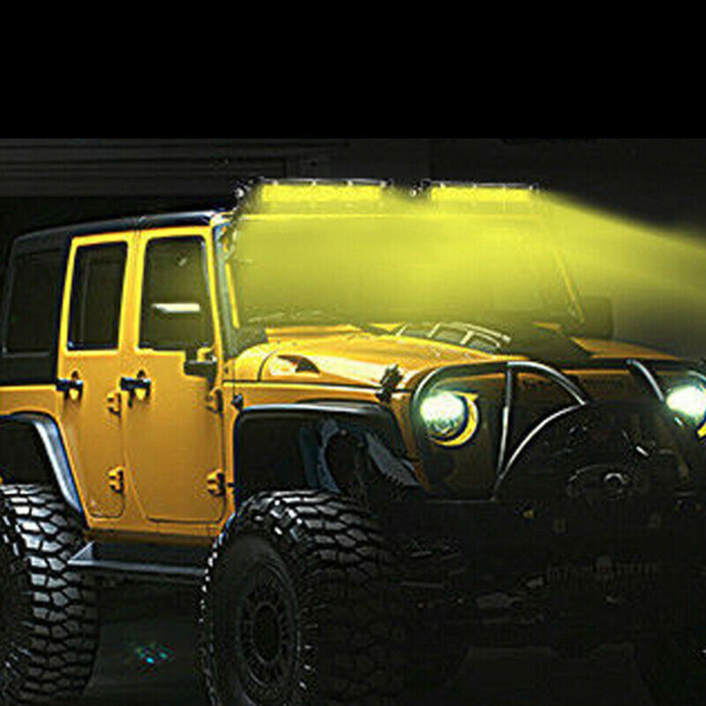 20 Inch 180W Led Work Bar, Ip68 Waterproof, 6000Lm Yellow/Light 3351341177409