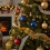 10 Night Blue Glass Baubles Christmas Tree Decorations Round Tree 6cm 4