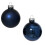 10 Night Blue Glass Baubles Christmas Tree Decorations Round Tree 6cm 3