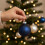 10 Night Blue Glass Baubles Christmas Tree Decorations Round Tree 6cm 5