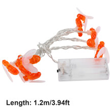 Waterproof Bee Shape LED String Lights - Battery Operated 1.2m Length