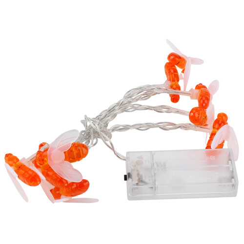 Waterproof Bee Shape LED String Lights - Battery Operated 1.2m Length 1