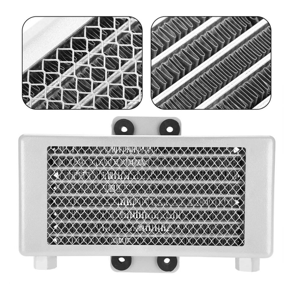 Upgrade 125Ml Aluminum Motorcycle Oil Cooler Radiator For 125Cc-250Cc Silver 8431341179766