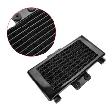 Aluminum Black 125ml Motorcycle Engine Oil Cooler Radiator for 125CC-250CC