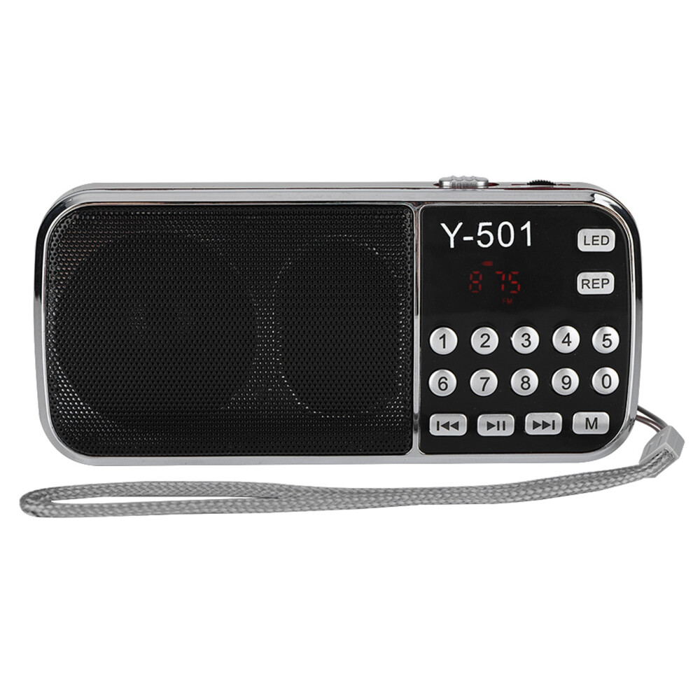 87.5-108Mhz Stereo Fm Radio With Tf Card, Led 800Mah Light/Red 6951341180248