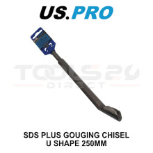 US PRO Tools SDS Plus Gouging Chisel U Shape 250MM 7217