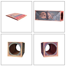 Faltbarer Kraftpapier-Katzen Tunnel Spielzeug Verstecken Schleichen Beobachten Interaktives Katzenspielzeug