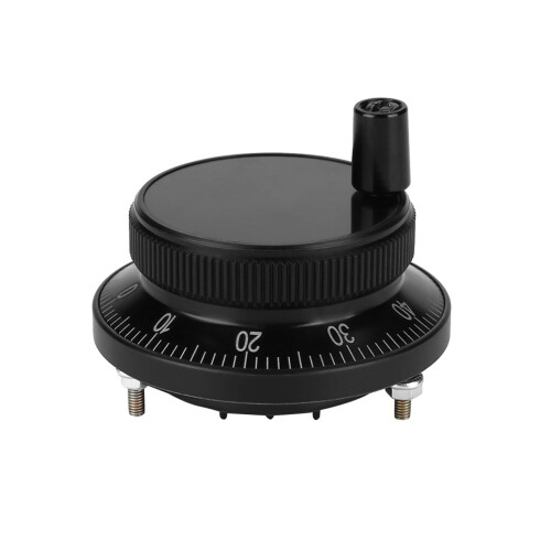 5V 60MM CNC Manual Hand Wheel Pulse Encoder - Smooth & Durable (Black) 1