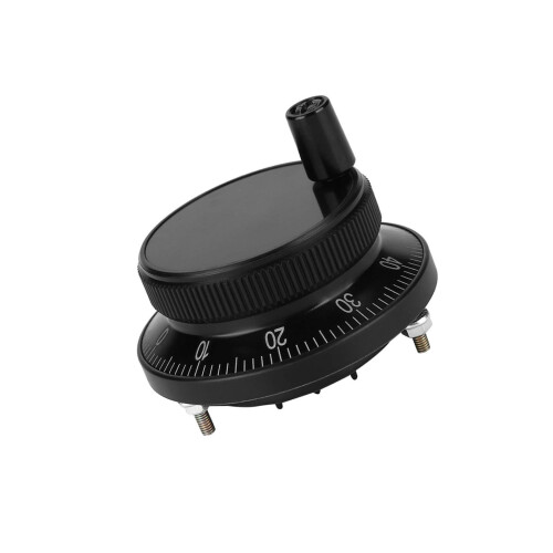 5V 60MM CNC Manual Hand Wheel Pulse Encoder - Smooth & Durable (Black)