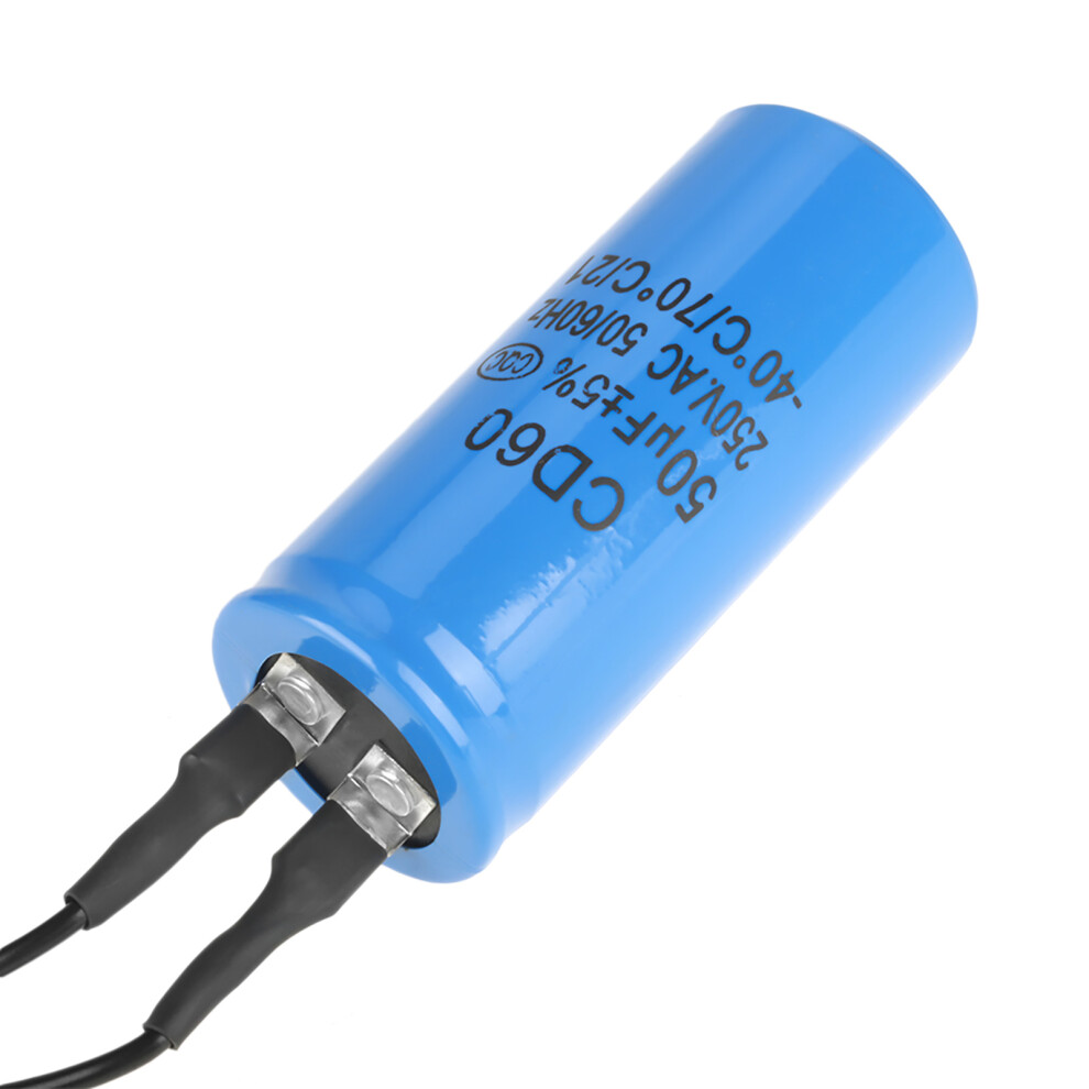 Cd60 50Uf Run Capacitor For Ac Motors, 50/60Hz, Blue, 91G 4941341181934