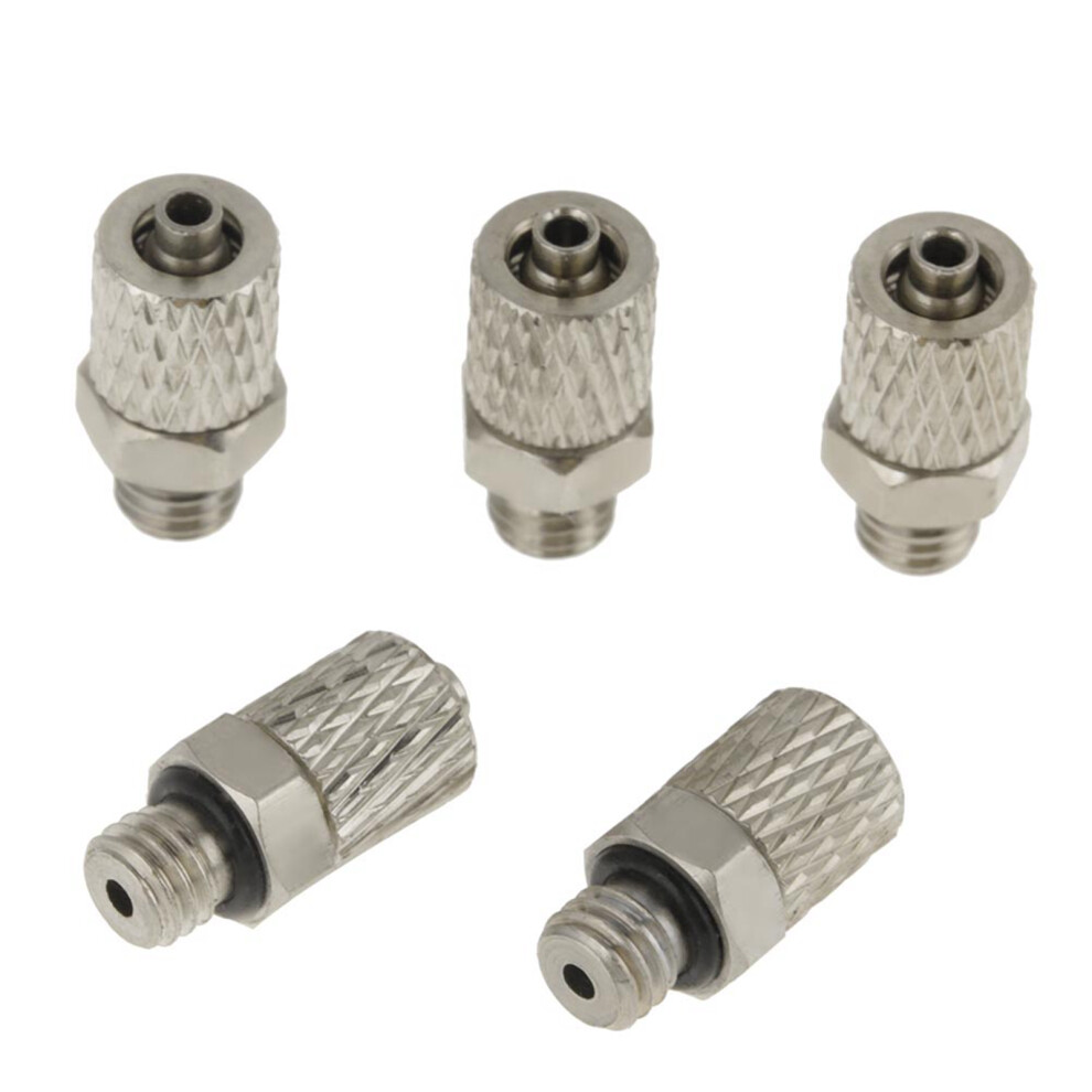 20 Pack M5 4Mm Pneumatic Air Fittings Straight Male Quick Connectors For Hoses 7901341182055