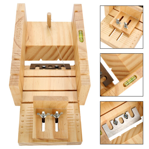 Multi-Function Wooden Soap Cutter Mold, 27x13x8cm, 20x10x6.5cm