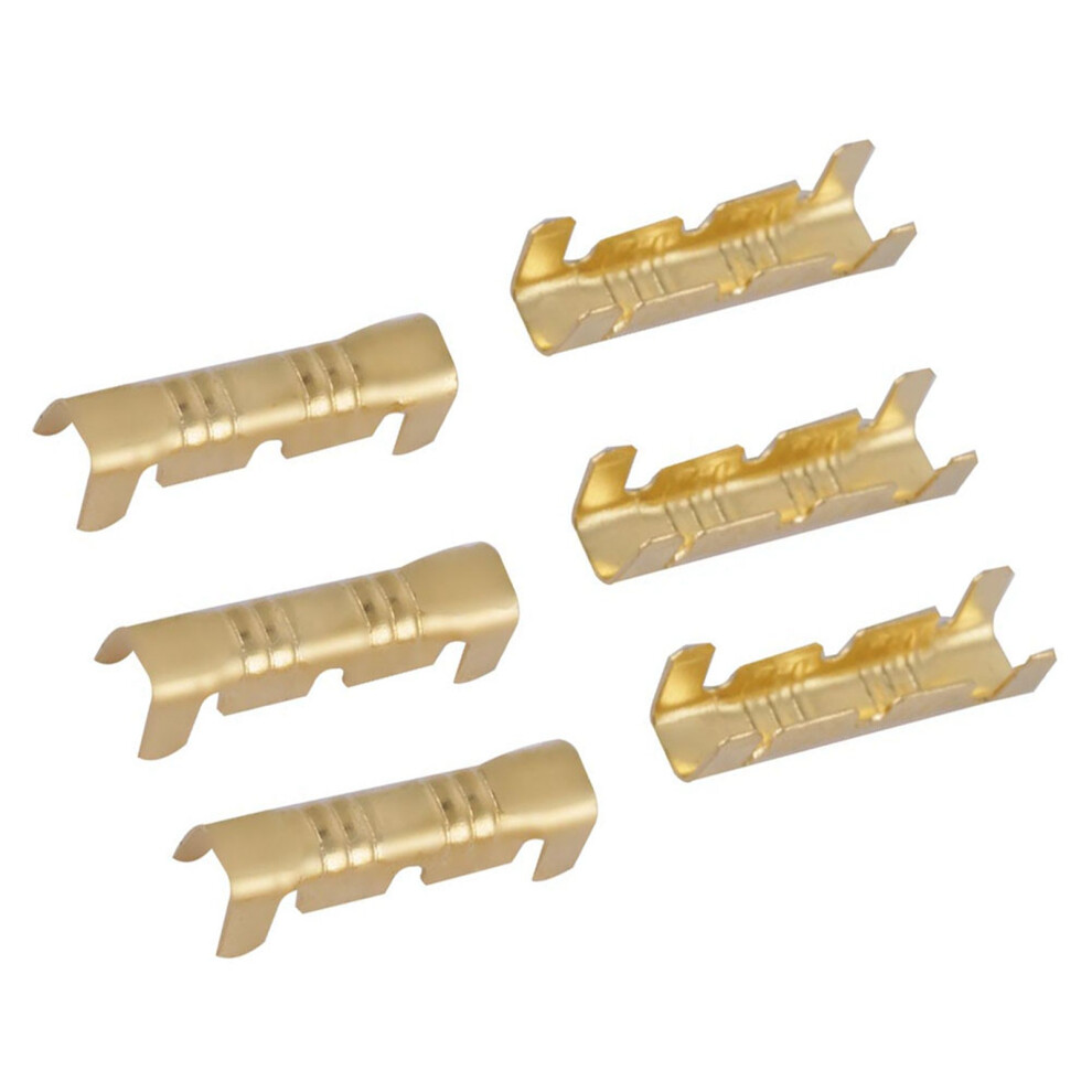 100Pcs Square Brass Crimp Terminals 0.5-1.5Mm Quick Connect Wiring Accessories 8401341182653