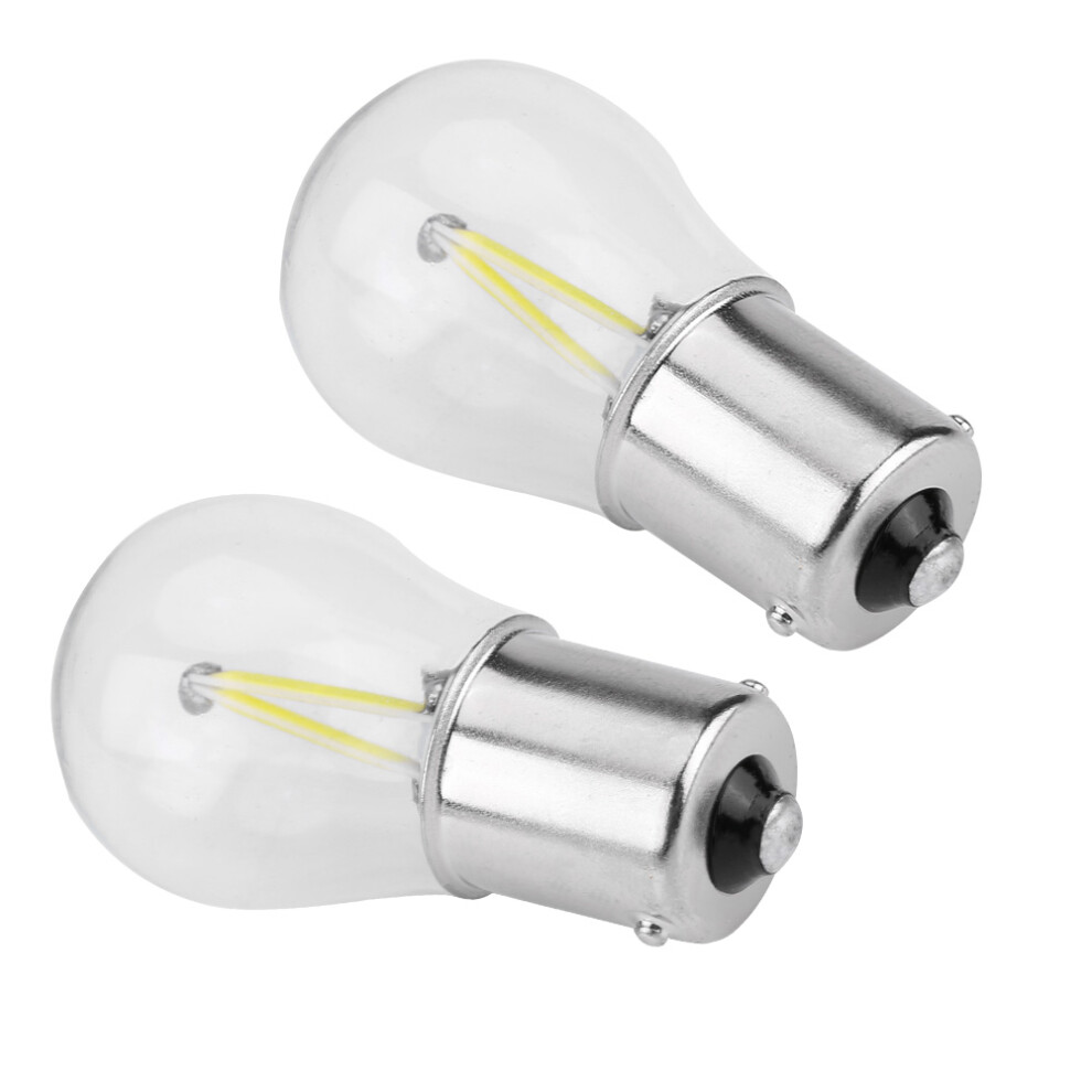 1156 Glass Cob Led Car Turn Signal Reverse Tail Brake Bulb White/Light 5011341183005