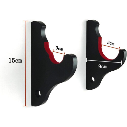 Baseball Bat Display Holder Wall Mounted, Space-Saving Stand for Baseball Softball Bats, 1 Tier, Durable Design 2