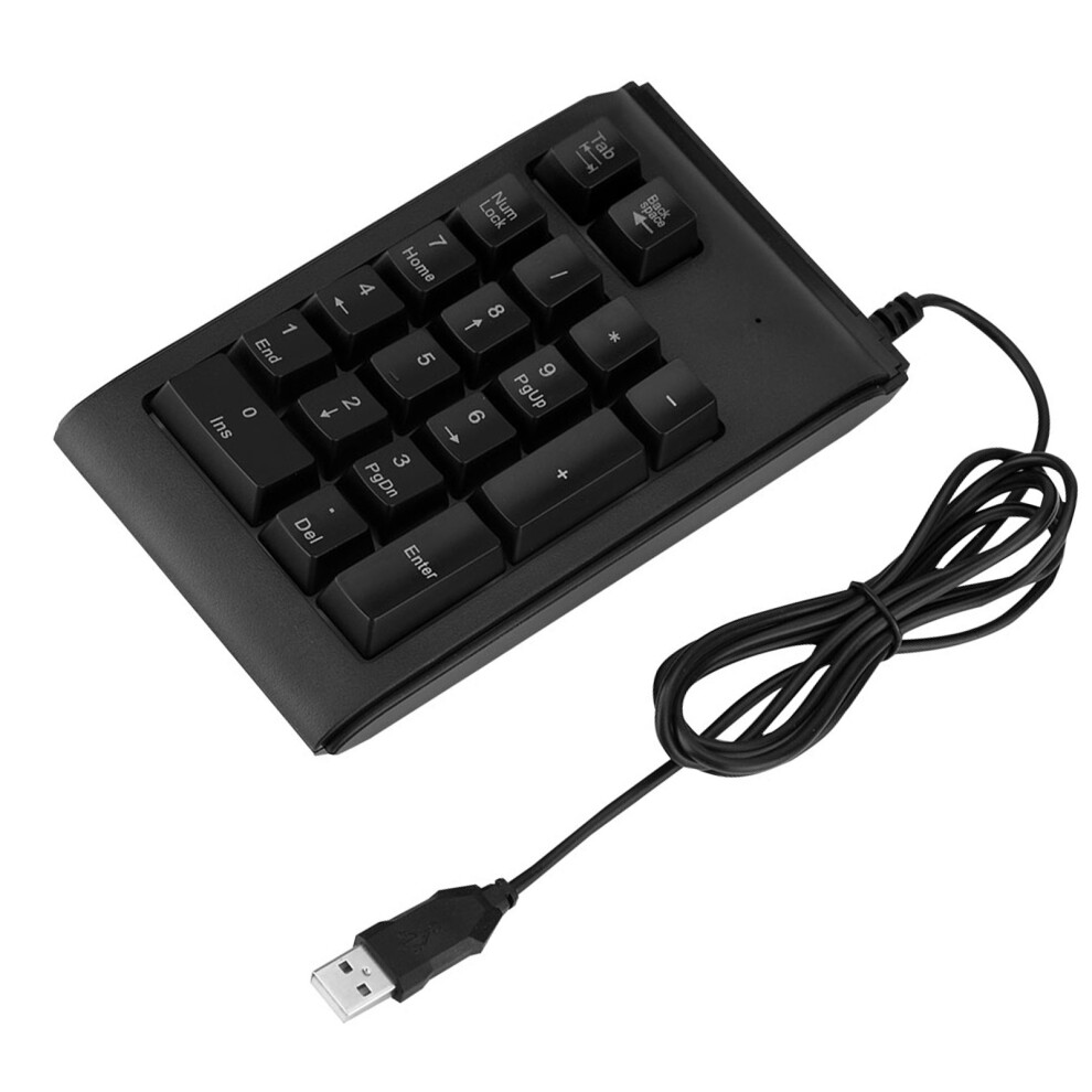 3-Color Backlit Usb Numeric Keypad 19 Keys Mechanical Touch 10 Million Clicks 4601341183511