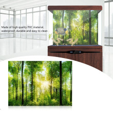 3D Forest Adhesive Poster for Aquarium Fish Tank Decor 61x41cm