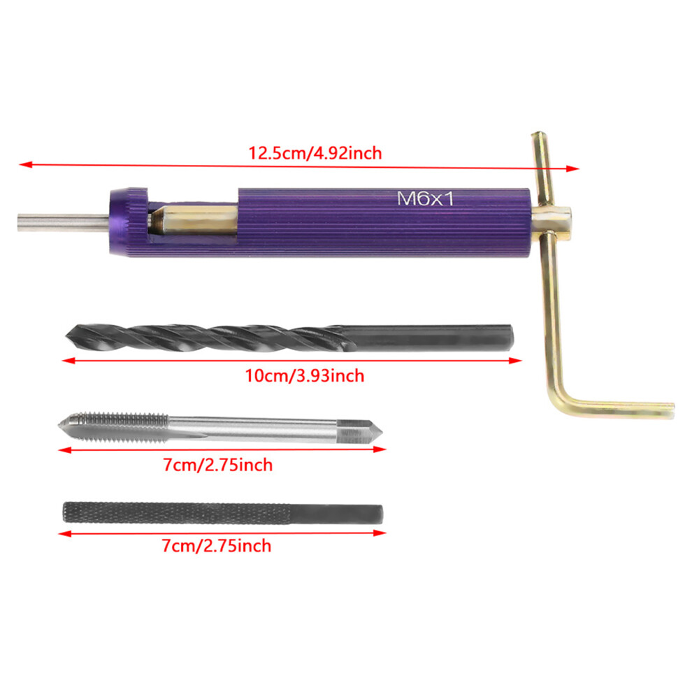 M6 Stainless Steel Thread Repair Kit - Durable Wire Inserts For Strong Threads 8731341183870