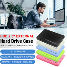2,5 Zoll USB 3.0 Festplattengehäuse Einschub 5 Gbit/s SATA HDD SSD Mobiles externes Gehäuse für Notebook Desktop-PC (Festplatte nicht im Li