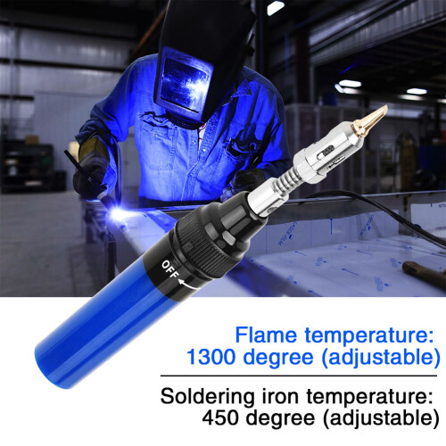 Multi-Use Butane Gas Welding Pen 1300 for Electronics & More (Blue) 2