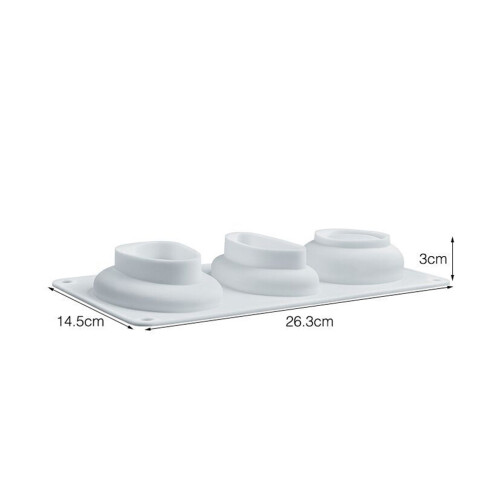 Kopfsteinpflasterförmige Kuchenform 3D-gefüllte Gebäckform aus Silikon Backform 2