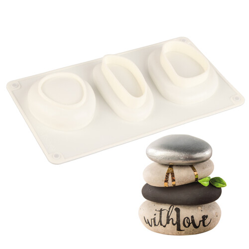 Kopfsteinpflasterförmige Kuchenform 3D-gefüllte Gebäckform aus Silikon Backform 1