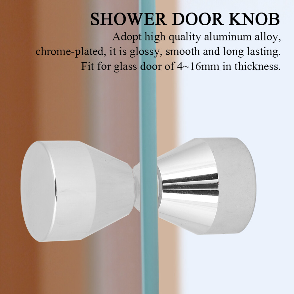 Glossy Chrome Plated Pull Handle Knob For Shower Glass Doors #1 4921341185118