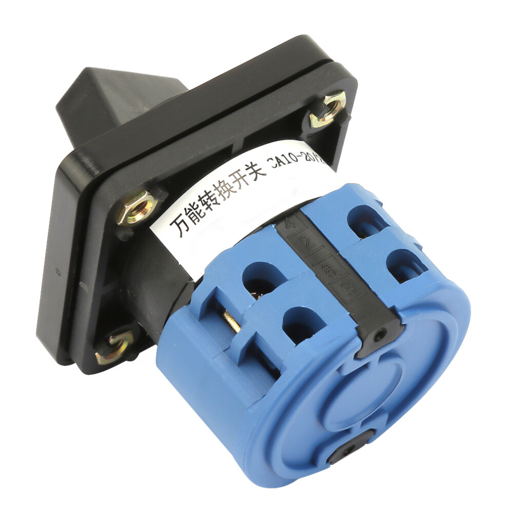 660V 20A Rotary Selector Switch 4-Position 2 Pole Cam Changeover 6931341185252