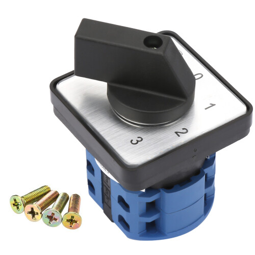 660V 20A Rotary Selector Switch 4-Position 2 Pole Cam Changeover 1
