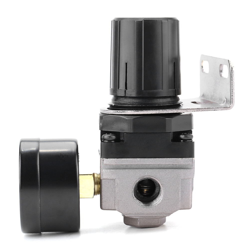 Adjustable Air Regulator G1/4, 0.05-0.85Mpa, Aluminum Alloy, 4.1Cm Gauge 4181341185604