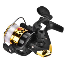 Yellow Plastic Plating Spinning Fishing Reel Lightweight Design