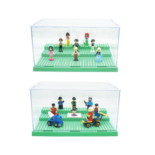 3-Stufen-Displaycase 25,5  15,5  13,8 cm, klare Blöcke 2